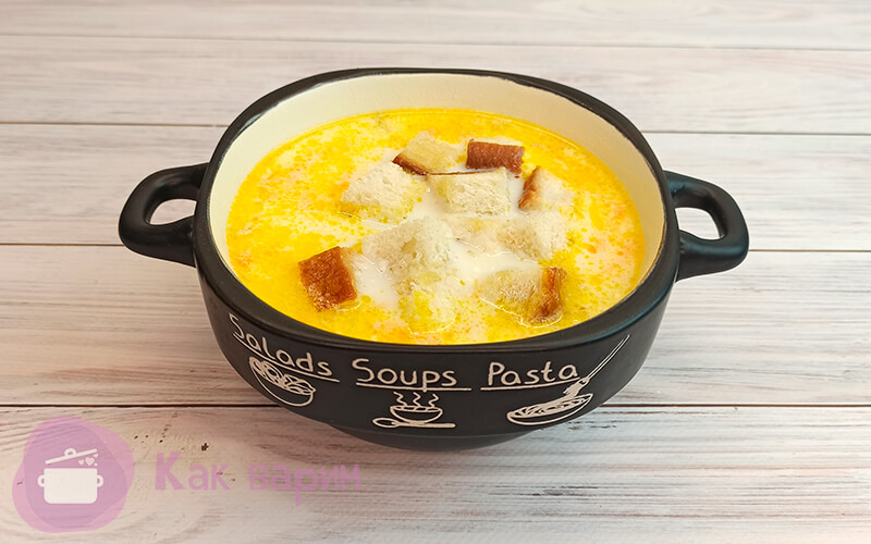 Фото Как варить сырный суп